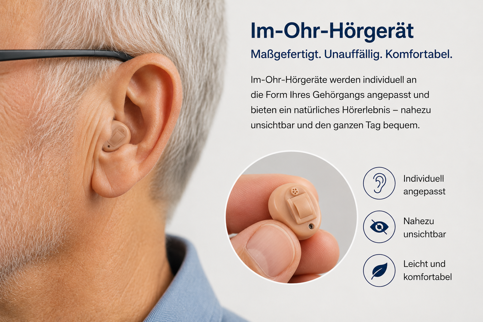 In-dem-Ohr Maßanfertigung Hörgerät